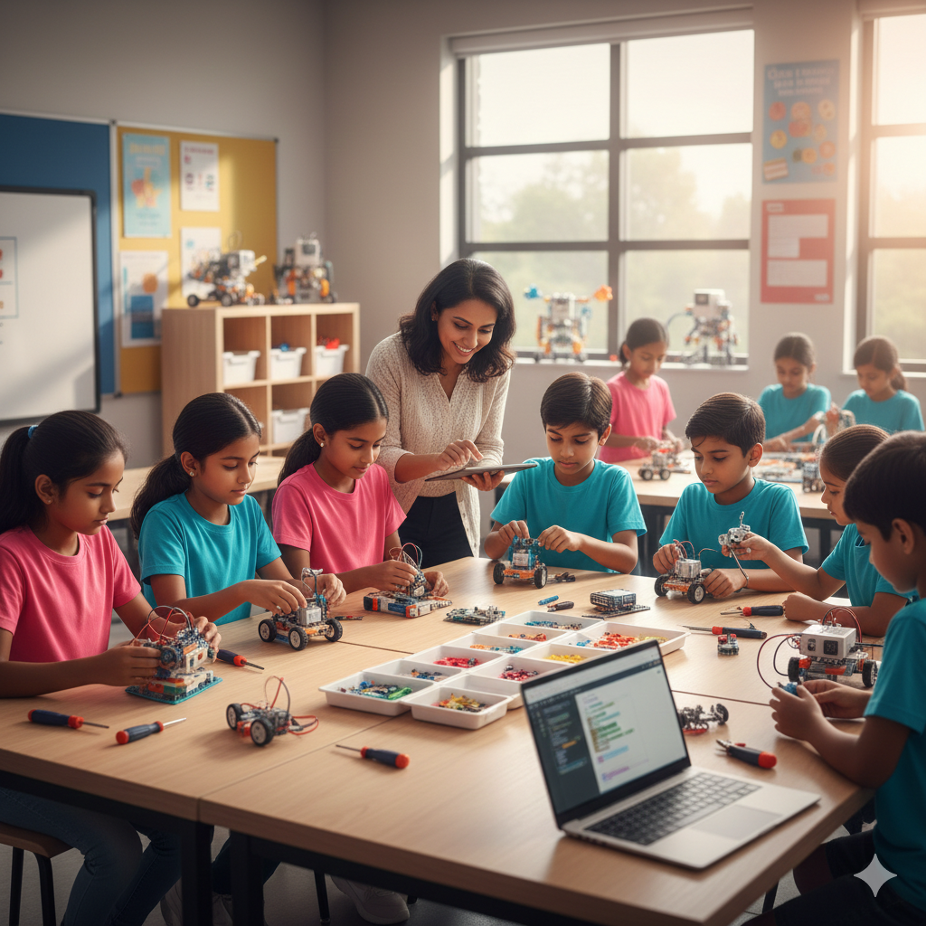 Learning With Robots: When Children Build Something With Their Own Hands