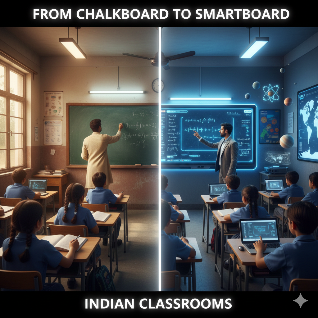 From Chalkboard to Smartboard: What Really Changes in Indian Classrooms?