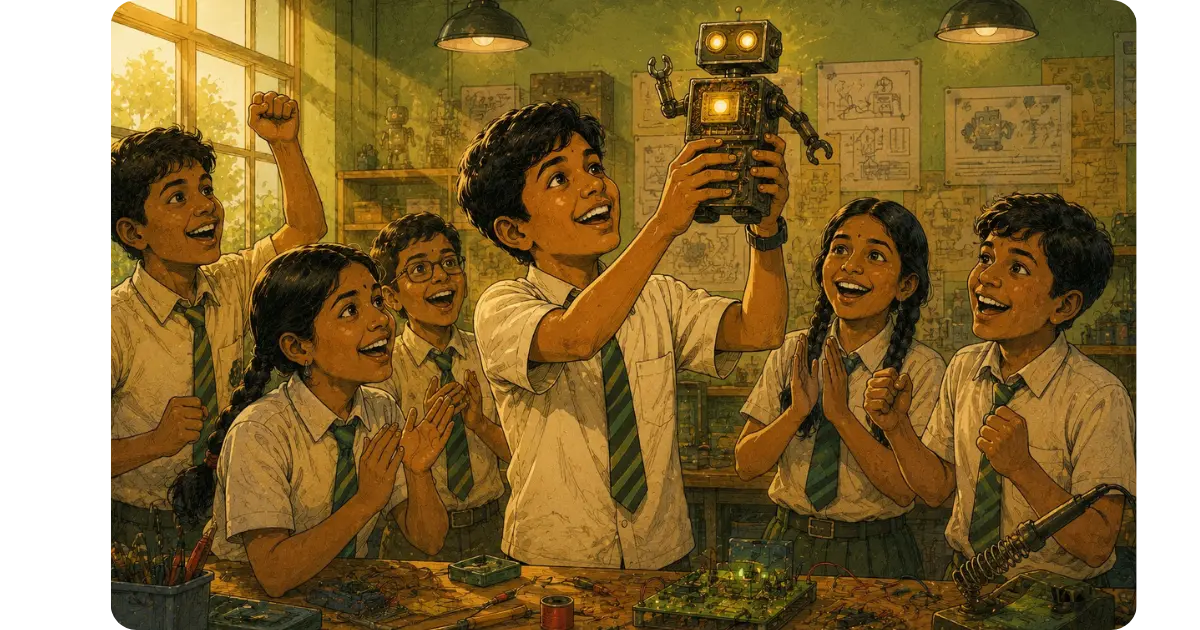 Learning With Robots: When Children Build Something With Their Own Hands